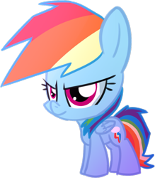 Size: 811x926 | Tagged: safe, artist:bravefleet, artist:datonetrumpet, derpibooru import, rainbow dash, pegasus, pony, cute, dashabetes, simple background, smol, solo, transparent background