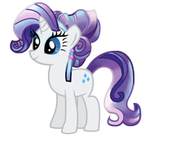 Size: 900x736 | Tagged: safe, artist:schnuffitrunks, rarity, pony, unicorn, spoiler:s03, alternate hairstyle, female, horn, mare, solo