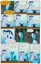 Size: 792x1224 | Tagged: safe, artist:dekomaru, derpy hooves, oc, oc:hazel lulamoon, oc:iniduoh, pegasus, pony, comic:the greatest gift, comic, female, lulamoon sonata, mare