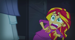 Size: 1347x721 | Tagged: safe, screencap, maud pie, sunset shimmer, equestria girls, rainbow rocks, faic, sunset screamer