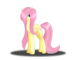 Size: 6000x5000 | Tagged: safe, artist:chloerowley01, fluttershy, pegasus, pony, absurd resolution, female, hair over one eye, simple background, solo, transparent background