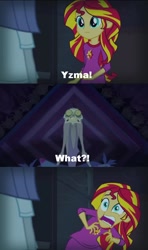 Size: 764x1290 | Tagged: safe, edit, edited screencap, screencap, sunset shimmer, equestria girls, rainbow rocks, meme, sunset screamer, the emperor's new groove, yzma