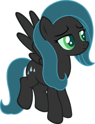 Size: 1024x1324 | Tagged: safe, artist:blah23z, queen chrysalis, sunshower, changeling, changeling queen, recolor, solo