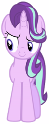 Size: 7000x17600 | Tagged: safe, artist:tardifice, starlight glimmer, pony, unicorn, the crystalling, absurd resolution, photoshop, raised eyebrow, simple background, sneaky, solo, transparent background, vector