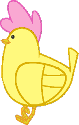 Size: 189x300 | Tagged: safe, artist:sparklepeep, fluttershy, chicken, beak, simple background, solo, species swap, talons, transparent background, wings