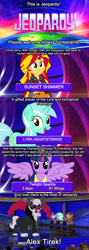 Size: 767x2160 | Tagged: safe, lord tirek, lyra heartstrings, sunset shimmer, twilight sparkle, twilight sparkle (alicorn), alicorn, equestria girls, alex tirek, alex trebek, jeopardy