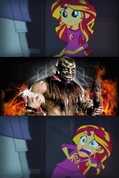 Size: 388x576 | Tagged: safe, sunset shimmer, equestria girls, rainbow rocks, exploitable meme, meme, sunset screamer, wwe