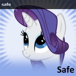 Size: 250x250 | Tagged: safe, rarity, pony, unicorn, monochrome, official spoiler image, recursion, solo, spoilered image joke