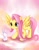 Size: 700x900 | Tagged: safe, artist:sunshineikimaru, fluttershy, pegasus, pony, rabbit, cute, duo, shyabetes, solo