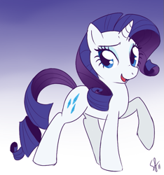 Size: 611x653 | Tagged: safe, artist:stephastated, rarity, pony, unicorn, female, horn, mare, white coat