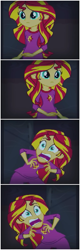 Size: 251x782 | Tagged: safe, sunset shimmer, equestria girls, rainbow rocks, exploitable meme, meme, self paradox, sunset screamer