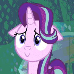 Size: 461x461 | Tagged: safe, edit, edited screencap, screencap, starlight glimmer, pony, unicorn, the crystalling, :>, cute, female, floppy ears, glimmerbetes, inverted mouth, mare, needs more jpeg, smiling, solo