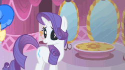 Size: 400x225 | Tagged: safe, screencap, rarity, sapphire shores, pony, unicorn, a dog and pony show, animated, duo