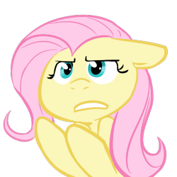 Size: 502x503 | Tagged: safe, artist:php27, fluttershy, pegasus, pony, reaction image, simple background, solo, transparent background, why