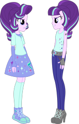 Size: 3740x5864 | Tagged: safe, artist:osipush, starlight glimmer, equestria girls, my past is not today, rainbow rocks, absurd resolution, alternative cutie mark placement, duality, equestria girls-ified, high heels, reference, self paradox, solo