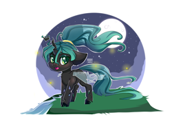 Size: 1280x920 | Tagged: safe, artist:feekteev, queen chrysalis, changeling, changeling queen, cute, cutealis, solo