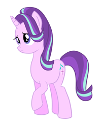 Size: 391x482 | Tagged: safe, artist:paking pie, starlight glimmer, pony, unicorn, female, horn, mare, simple background, solo, two toned mane, white background
