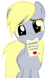 Size: 492x800 | Tagged: safe, artist:dizcordz, derpy hooves, pegasus, pony, female, mare