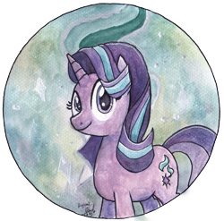 Size: 1696x1676 | Tagged: safe, artist:digiral, starlight glimmer, pony, unicorn, female, horn, mare, simple background, solo, two toned mane