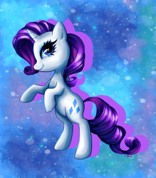 Size: 731x833 | Tagged: safe, artist:c-puff, rarity, pony, unicorn, female, mare, smiling, solo