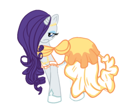 Size: 700x600 | Tagged: safe, artist:anaxboo, rarity, pony, unicorn, alternate hairstyle, clothes, dress, simple background, solo, transparent background, wedding dress