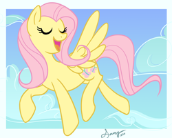 Size: 2500x2000 | Tagged: safe, artist:saucycustoms, fluttershy, pegasus, pony, female, high res, mare, pink mane, yellow coat