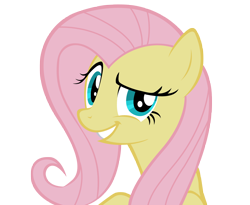 Size: 5688x4662 | Tagged: safe, fluttershy, pegasus, pony, absurd resolution, always works, dreamworks face, raised eyebrow, simple background, transparent background, vector