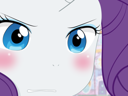 Size: 2675x2009 | Tagged: safe, artist:yuki endo, rarity, anthro, ambiguous facial structure, face, gununu, high res, meme, reaction image