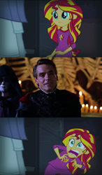 Size: 764x1312 | Tagged: safe, sunset shimmer, equestria girls, rainbow rocks, dungeons and dragons, exploitable meme, jeremy irons, meme, profion, sunset screamer