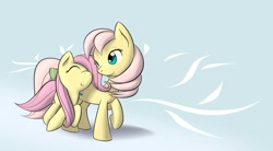 Size: 1960x1080 | Tagged: safe, artist:dshou, fluttershy, posey, pegasus, pony, g1, g1 to g4, generation leap