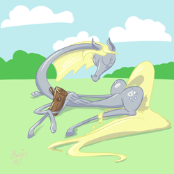 Size: 1500x1500 | Tagged: safe, artist:mylittlebadzerg, derpy hooves, pegasus, pony, crossover, female, mare, parody