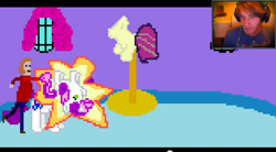 Size: 640x354 | Tagged: safe, rarity, sweetie belle, pony, unicorn, abuse, mcpixel, pewdiepie, sweetiebuse, youtube