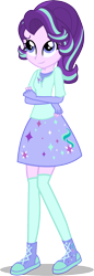 Size: 594x1729 | Tagged: safe, artist:steampunksalutation, starlight glimmer, equestria girls, clothes, commission, cute, equestria girls-ified, fingerless gloves, glimmerbetes, gloves, simple background, smiling, solo, transparent background, vector