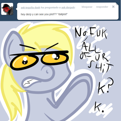 Size: 1280x1280 | Tagged: safe, derpy hooves, pegasus, pony, ask, derpeh, female, mare, vulgar