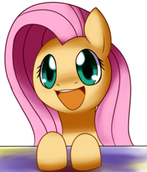 Size: 500x583 | Tagged: safe, artist:solar-slash, fluttershy, pegasus, pony, :d, cute, happy, leaning, open mouth, smiling, solo, yay