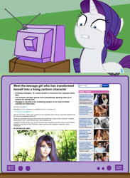 Size: 563x771 | Tagged: safe, rarity, pony, unicorn, creepy, exploitable meme, meme, tv meme, wat