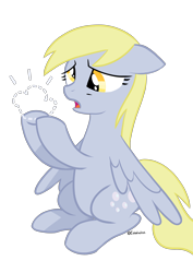 Size: 3508x4961 | Tagged: safe, artist:celestialess, derpy hooves, pegasus, pony, crying, female, mare, simple background, transparent background, vector