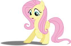 Size: 4000x2586 | Tagged: safe, artist:binaryninj4, fluttershy, pegasus, pony, shadow, simple background, transparent background, vector