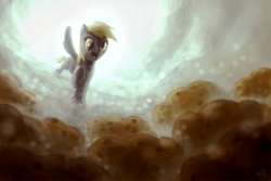 Size: 1800x1200 | Tagged: safe, artist:assasinmonkey, derpy hooves, pegasus, pony, female, mare, muffin, solo