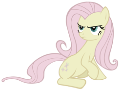 Size: 3973x2948 | Tagged: safe, artist:durpy, fluttershy, pegasus, pony, discorded, earth pony fluttershy, high res, simple background, solo, transparent background, vector