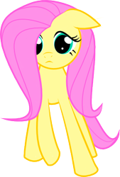 Size: 299x442 | Tagged: safe, artist:thekisame, fluttershy, pegasus, pony, female, mare, pink mane, solo, yellow coat