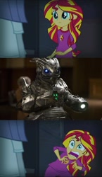 Size: 595x1024 | Tagged: safe, sunset shimmer, equestria girls, rainbow rocks, doctor who, exploitable meme, meme, skovox blitzer, sunset screamer