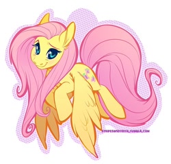 Size: 750x718 | Tagged: safe, artist:stripesandteeth, fluttershy, pegasus, pony, female, mare, pink mane, solo, yellow coat