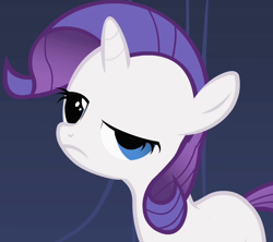 Size: 802x711 | Tagged: safe, rarity, pony, unicorn, derp, female, filly, horn, wat