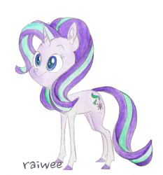 Size: 1245x1335 | Tagged: safe, artist:raiwee, starlight glimmer, pony, unicorn, female, mare, solo, traditional art