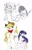 Size: 800x1240 | Tagged: safe, artist:bleedman, derpibooru import, applejack, twilight sparkle, anarchy panty, anarchy stocking, crossover, humanized, panty and stocking with garterbelt