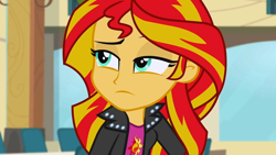 Size: 1280x720 | Tagged: safe, sunset shimmer, equestria girls, rainbow rocks, clothes, female, solo, sunset cynic, two toned hair