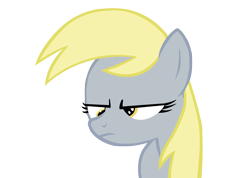 Size: 7000x4977 | Tagged: safe, artist:thesupernamekian, derpy hooves, pegasus, pony, absurd resolution, female, mare, simple background, transparent background, unamused, vector