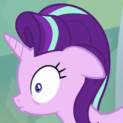 Size: 600x600 | Tagged: safe, screencap, starlight glimmer, pony, unicorn, the crystalling, floppy ears, reaction image, shocked, solo, speechless, stare, stunned, surprised