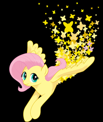 Size: 2600x3080 | Tagged: safe, artist:dontrike, artist:valcron, fluttershy, butterfly, pegasus, pony, high res